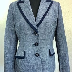 Jones Studio Navi Lined Blazer Jacket Size 8 Work